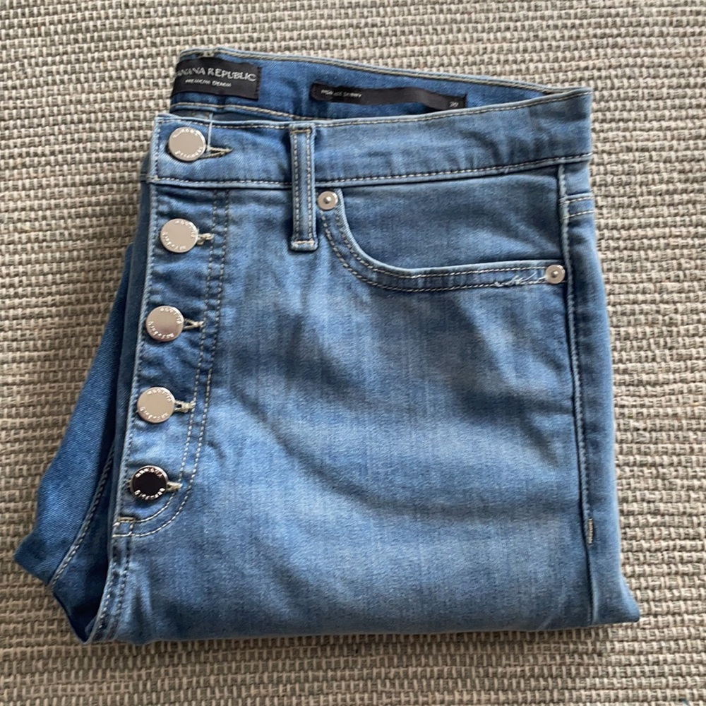 Banana Republic High Waisted Denim